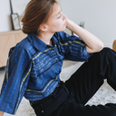 See You at Six – Tissu Coton Imprimé « Sound Waves » Bleu Océana  4.webp