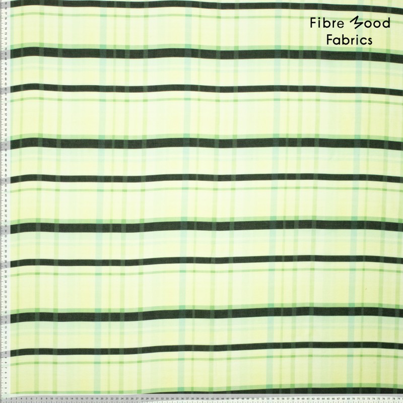 Fibre Mood – Tissu Voile de Tencel et Nylon à Carreaux «Rima» Vert - 4.webp