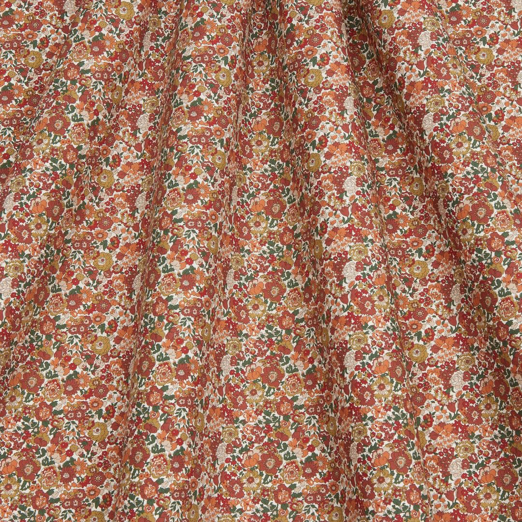 Liberty London – Tissu Nell Annie and May Tana Lawn Coton Coloris Rouille 3.webp