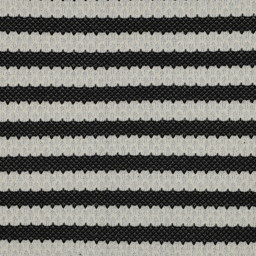 Sélection Coup de coudre – Tissu Maille Jacquard à Rayures Blanches et Noires avec Luréx 4.webp