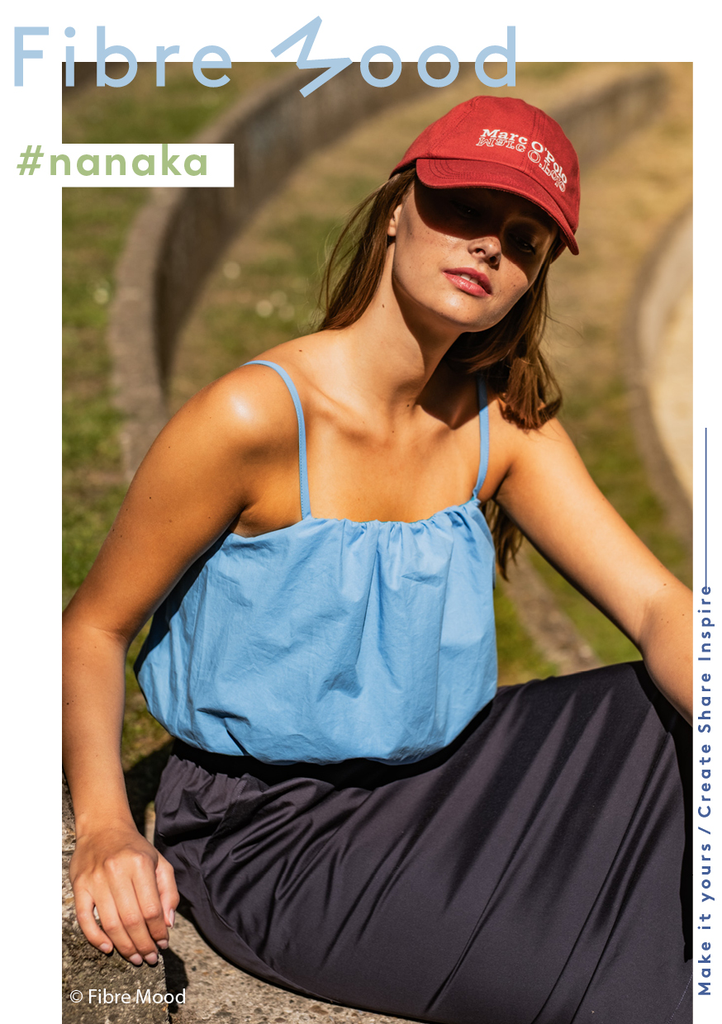 Fibre Mood – Tissu Popeline de Coton Lavé « Nanaka » Uni Couleur Bleu Aqua 3.webp