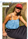 Fibre Mood – Tissu Popeline de Coton Lavé « Nanaka » Uni Couleur Bleu Aqua 3.webp