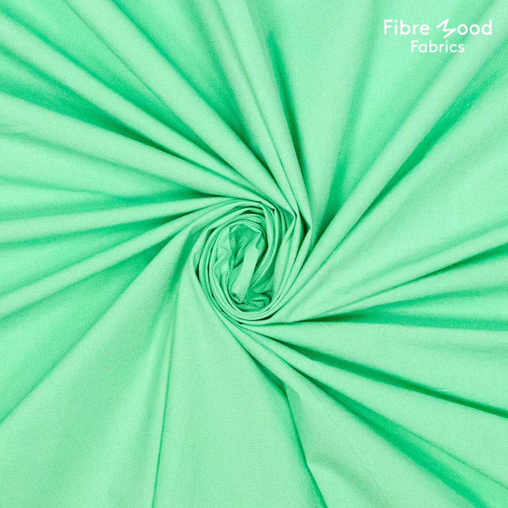 Fibre Mood – Tissu Popeline de Coton Lavé « Dasha » Uni Couleur Vert de Mer 2.webp