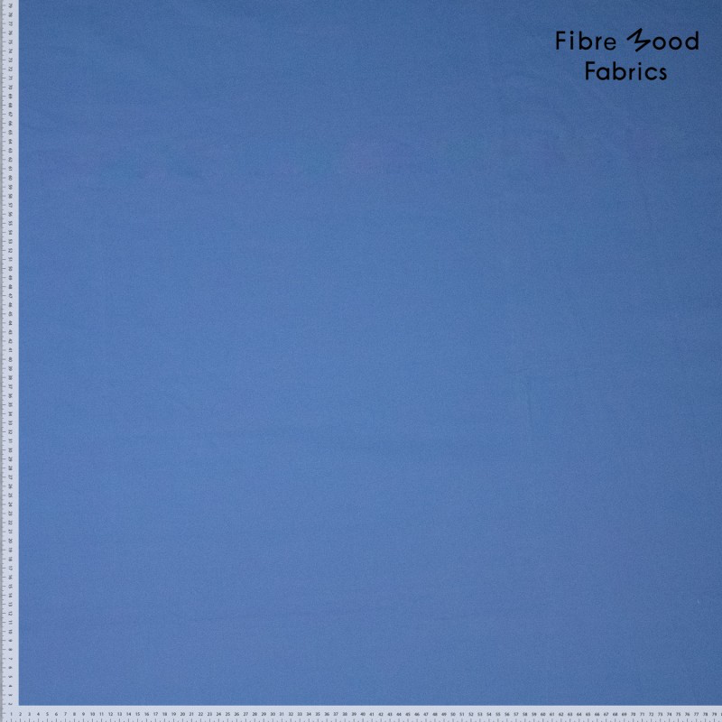 Fibre Mood - Tissu Popeline de Coton Touché Doux "Isola" Uni Couleur Bleu Orage 4.webp