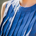 Fibre Mood - Tissu Popeline de Coton Touché Doux "Isola" Uni Couleur Bleu Orage 5.webp