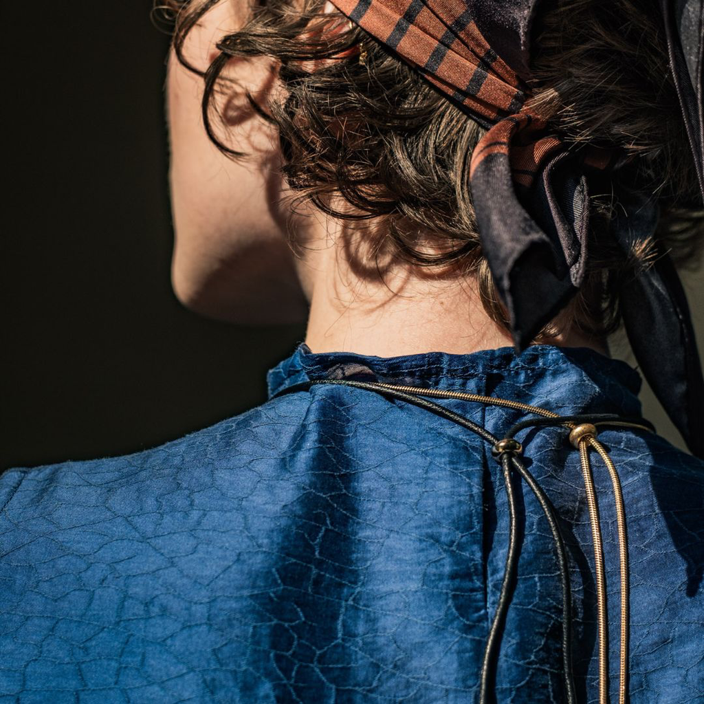 Fibre Mood - Tissu Jacquard de Tencel "Lumen" Couleur Blanc Cassé à Motif Texturé 6.webp