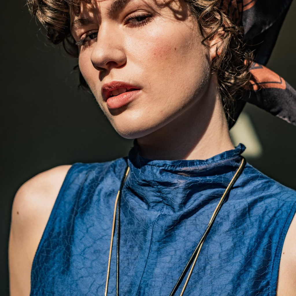 Fibre Mood - Tissu Jacquard de Tencel "Lumen" Couleur Blanc Cassé à Motif Texturé 5.webp