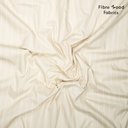 Fibre Mood - Tissu Popeline de Coton "Bryn" Imprimé Rayures Blanches sur le Fond Beige 2.webp