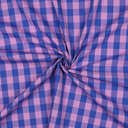 Poppy – Tissu Fil à Fil Carreaux Violet et Rose  3.webp