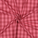 Poppy - Tissu Fil à Fil Carreaux Bordeaux et Rose 3.webp