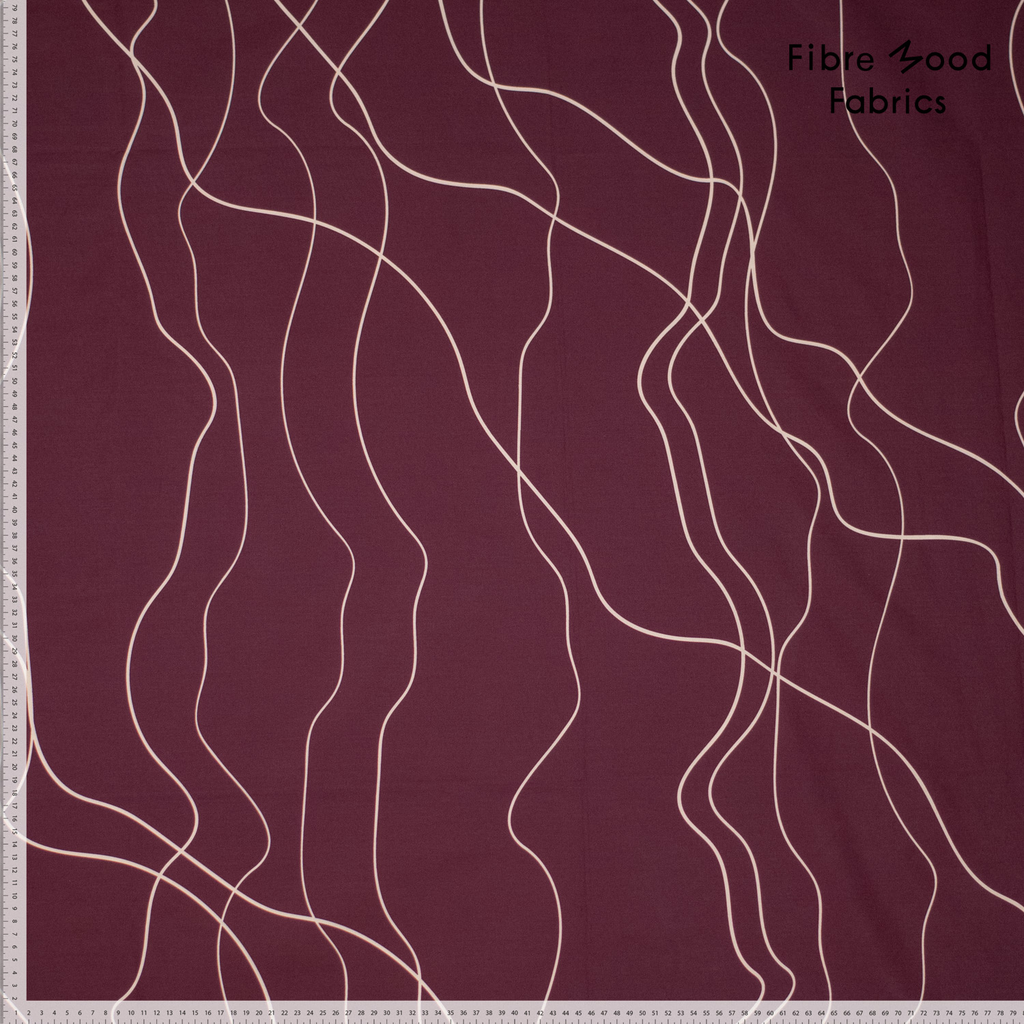 Fibre Mood - Tissu Popeline de Coton Imprimé Lignes Sanna.webp