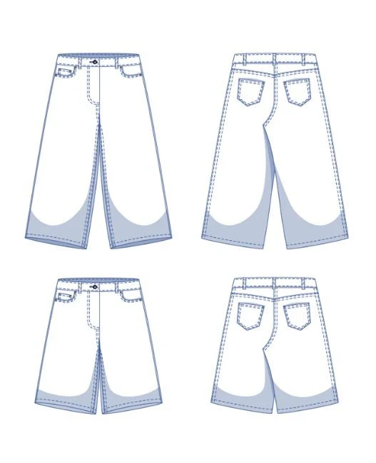 Fibre Mood - "Lucia" Patron Pochette Pantalon : Bermuda du 32 au 60 6.webp