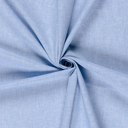Sélection Coup de Coudre - Tissu Chambray Lin Coton aux Fines Rayures Coloris Bleu Ciel 2.webp