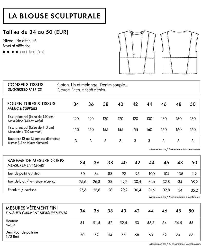 Atelier Brunette "La Blouse Sculpturale" – Patron Couture Femme Haut du 34 au 50 2.png.webp