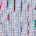Poppy - Tissu Fil à Fil Vichy Bleu Clair Motif Coeurs - 10 cm 2.webp