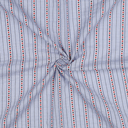 Poppy - Tissu Fil à Fil Vichy Bleu Clair Motif Coeurs - 10 cm 4.webp