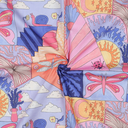 Nerida Hansen – Popeline de Coton Fine Impression Digitale « Little Creatures » Bleu 2.webp