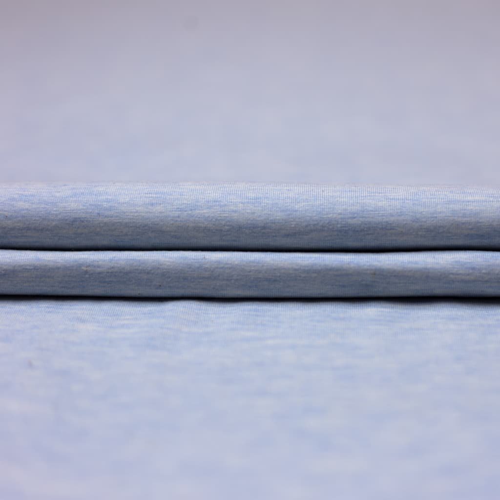 Sélection Coup de Coudre – Tissu Jersey Coton Chiné Bleu Ciel  2.webp