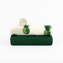 See You at Six – Tissu French Terry de Coton Imprimé « Pineapples» sur le Fond Crème Papyrus 7.webp