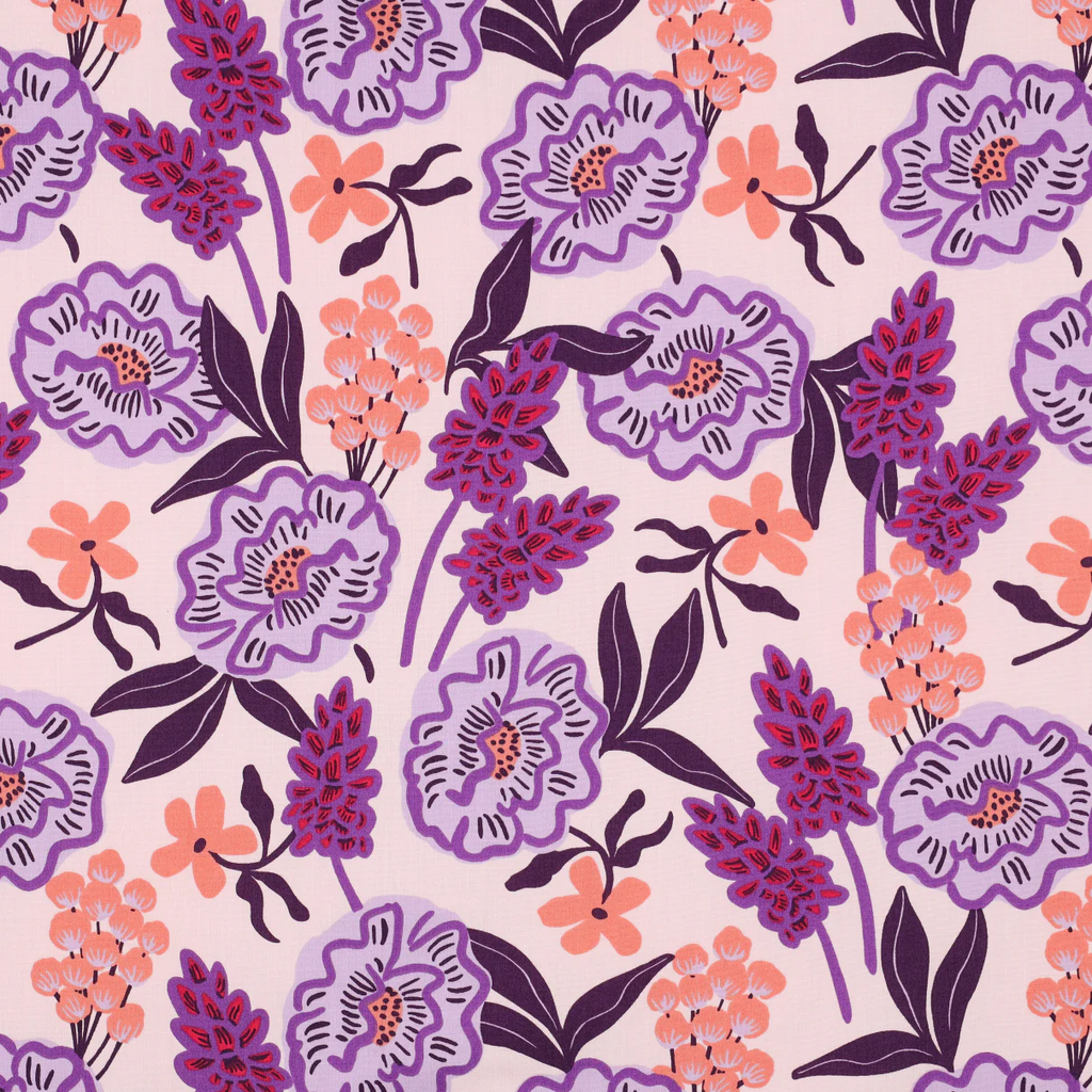 Nerida Hansen – Popeline de Coton « FRESH FLOWERS » Rose Pastel 2.webp