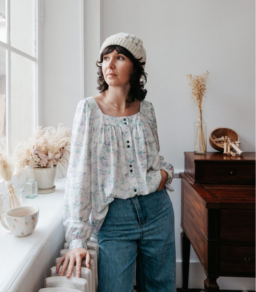 Singulière par Cousette – Tissu Viscose Imprimé « Sakura » 2.webp