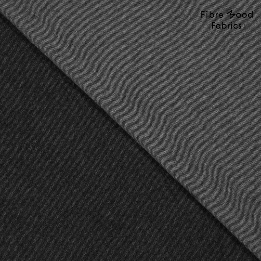 Fibre Mood – Tissu « Avina » – Denim de Coton Gris Anthracite .webp