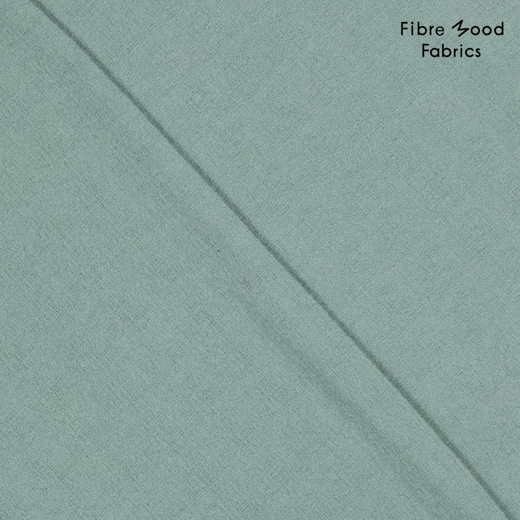 Fibre Mood – Tissu Crêpe de Coton « Mireya » Uni Couleur Celadon  2.webp