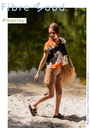  Fibre Mood – Tissu Batiste de Coton «Marley» Imprimé Nuages Noir Et Orange  2.webp