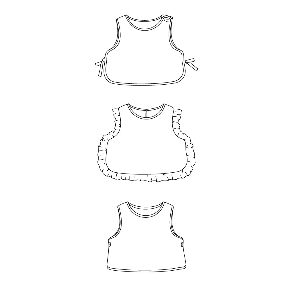 Ikatee - Patron Couture Bébé Plastron, Pull sans Manches et Bavoir "Adélaïde" du 6 mois au 4 ans 18.webp