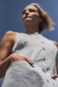 Fibre Mood – Tissu Denim en Coton Bio et Chanvre "Frankie" Couleur Bleu Blanchi 3.webp