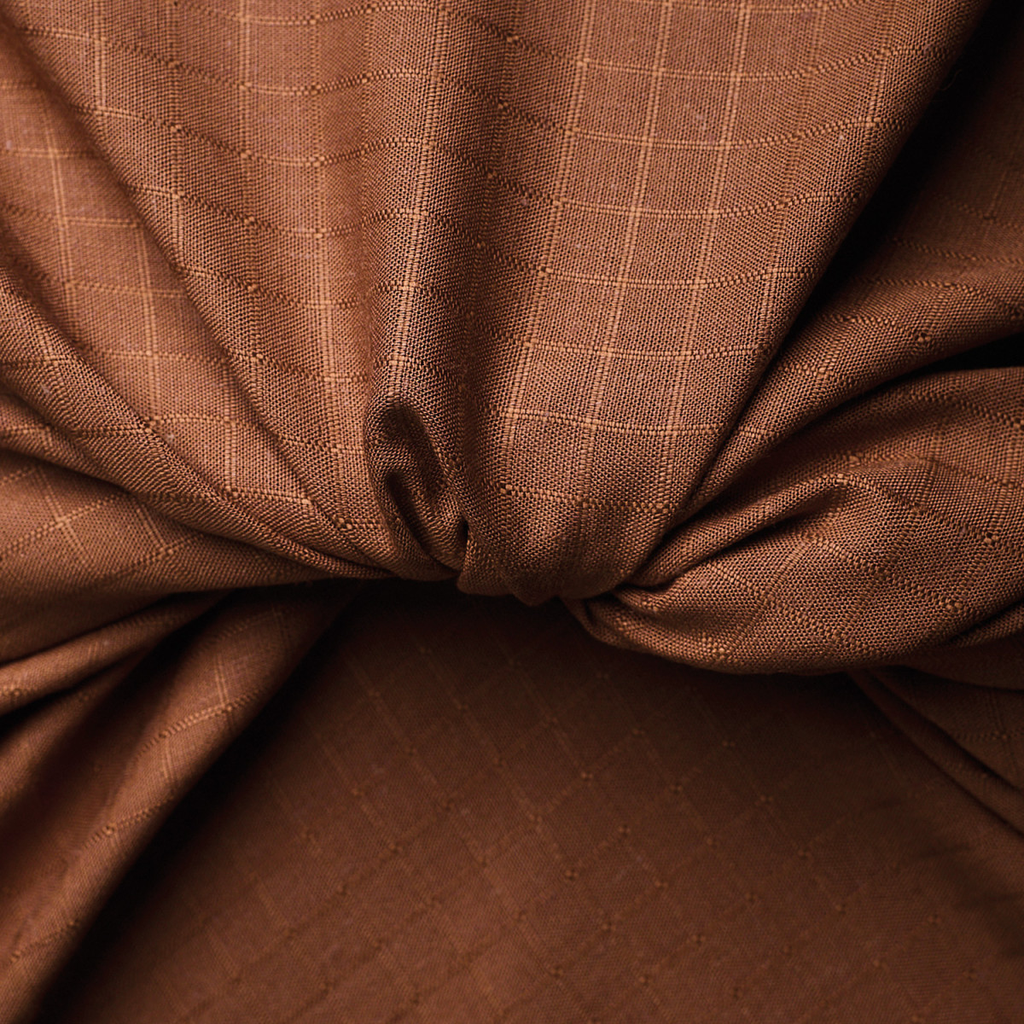 Atelier Brunette - Tissu lin viscose « Little Tile » Couleur Pecan Pie .webp