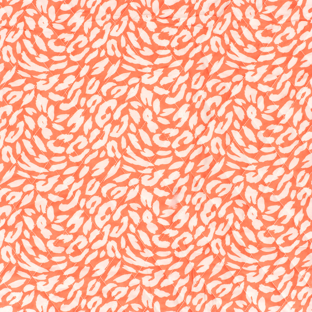  Sélection Coup de coudre - Tissu Voile de Coton Matelassé "Léopard" Corail  3.webp