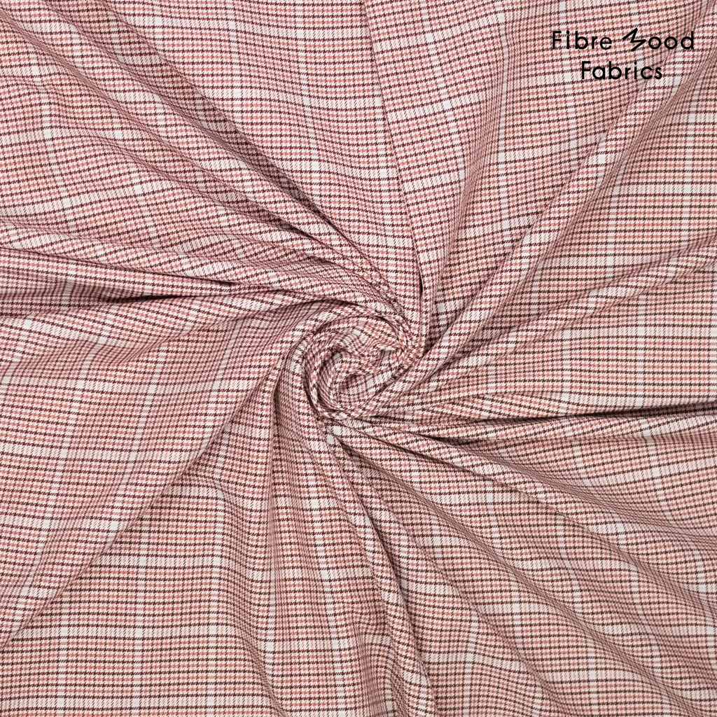 Fibre Mood – Tissu A Carreaux « Mireya » Bordeaux et Beige 2.webp