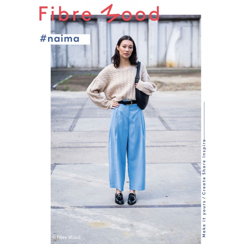 Fibre Mood – Tissu Aspect Tencel en Viscose Melangé « Naima » Uni Couleur Bleu Clair.webp