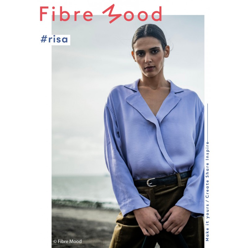  Fibre Mood – Tissu Aspect Tencel en Viscose Melangé « Risa » Uni Couleur Lavande 3.webp