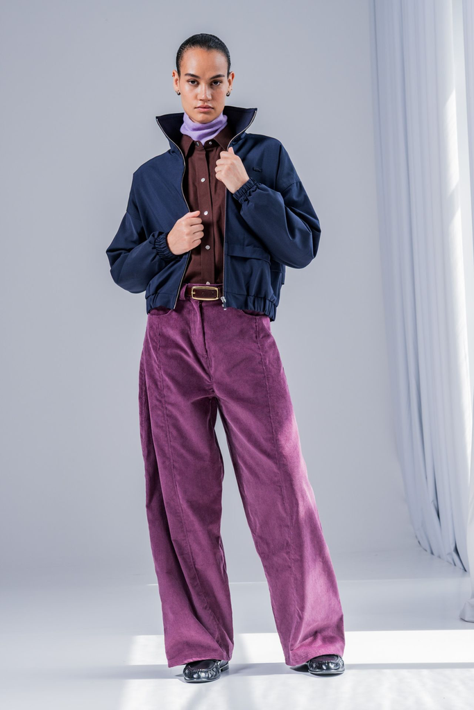 Fibre Mood - Velours Côtelé "Sora" Couleur Prune.webp