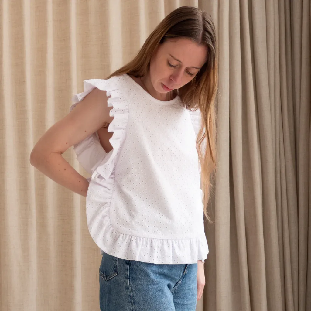 Ikatee - Patron Couture Femme Plastron et Pull sans manches "Brisbane" du 32 au 52 8.webp