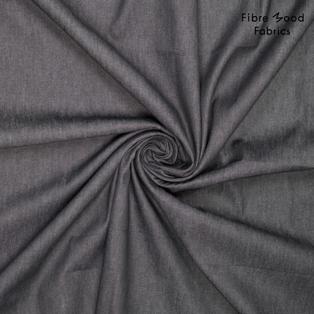 Fibre Mood – Tissu Denim en Coton Bio et Chanvre "Alya" Couleur Indigo Foncé.webp