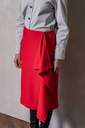 Fibre Mood – Tissu Crêpe Stretch « Yuna » Uni Couleur Rouge Coquelicot 6.webp