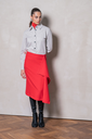 Fibre Mood – Tissu Crêpe Stretch « Yuna » Uni Couleur Rouge Coquelicot 5.webp