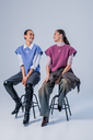 Fibre Mood – Tissu Sweat Molletonné Gratté En Coton Bio Uni Couleur Prune 6.webp