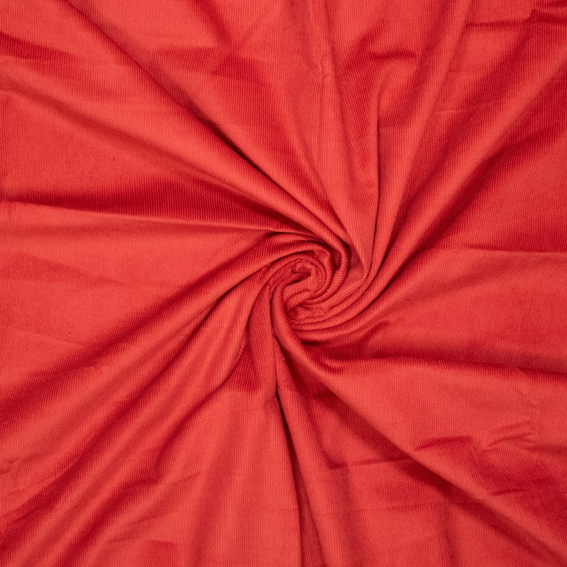 Fibre Mood - Velours Côtelé Couleur Rouge Coquelicot 4.webp