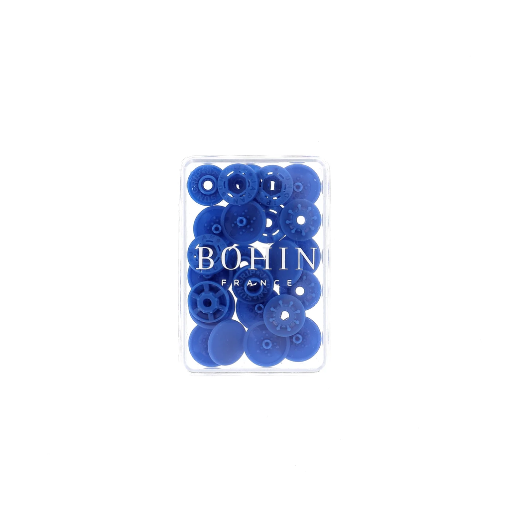 Bohin - Pressions Magiques Plastique Coloris Bleu Roi (13 mm).jpg.webp