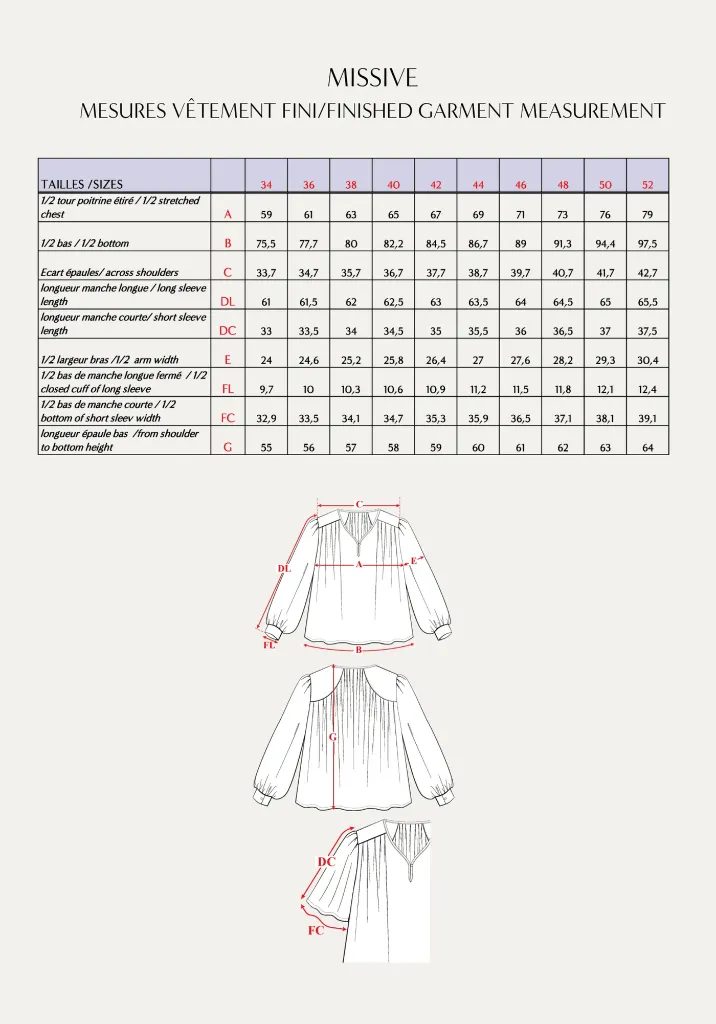 Maison Fauve "Missive" - Patron Couture Femme Blouse du 34 au 52 3.png.webp