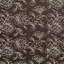 Sélection Coup de Coudre - Voile de Coton  "Pivoine" Couleur Chocolat.webp