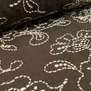 Sélection Coup de Coudre - Voile de Coton  "Pivoine" Couleur Chocolat 4.webp