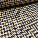 Tissu Pied-de-Poule Beige et Marron Chocolat 3.webp