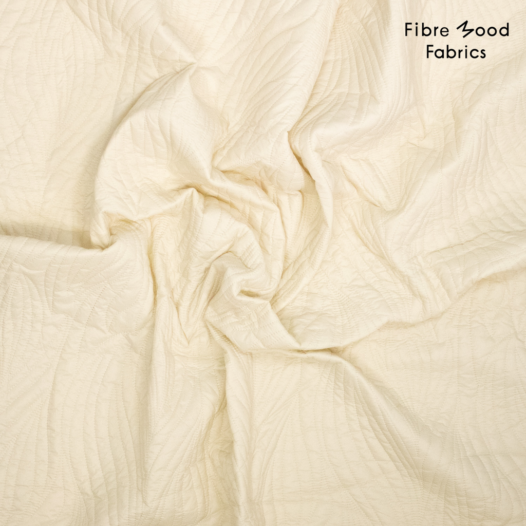 Fibre Mood - Tissu Matelassé "Marwi" Blanc Crème.webp