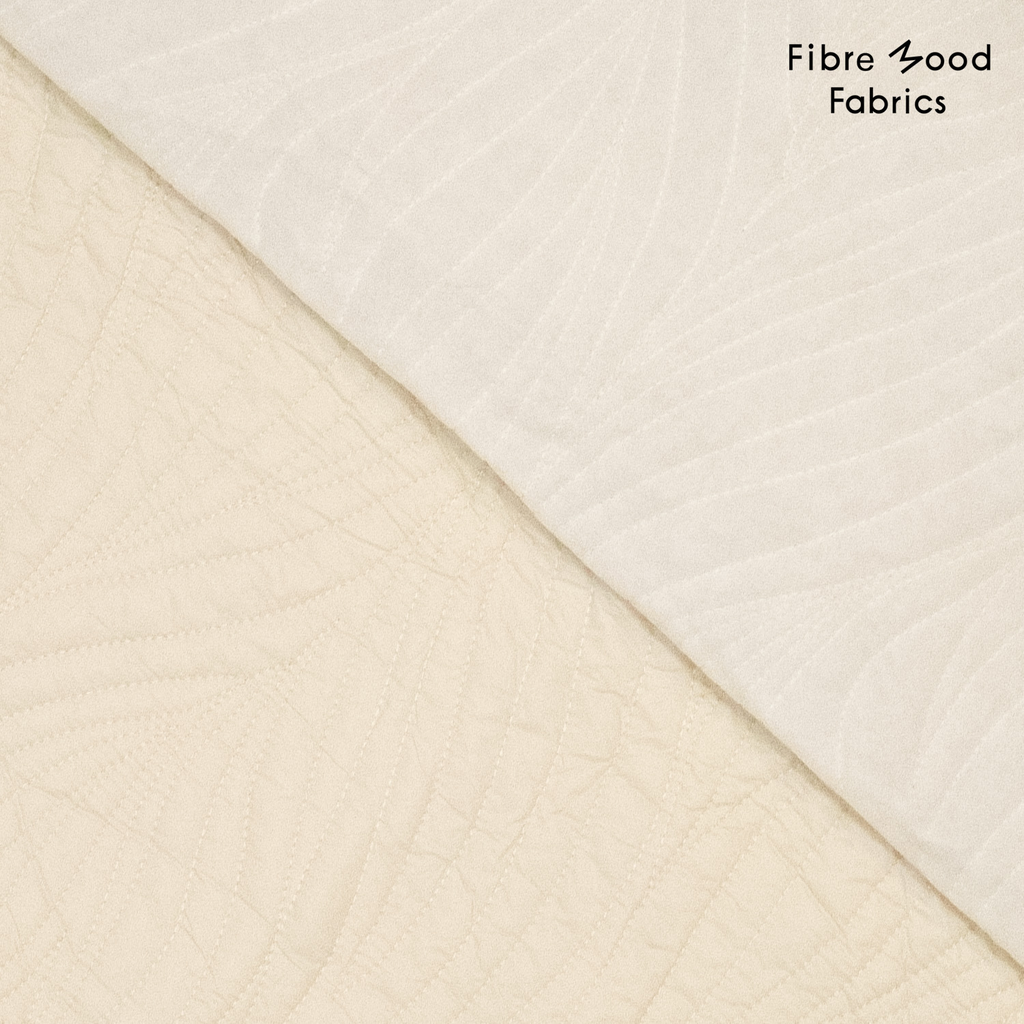 Fibre Mood - Tissu Matelassé "Marwi" Blanc Crème 2.webp