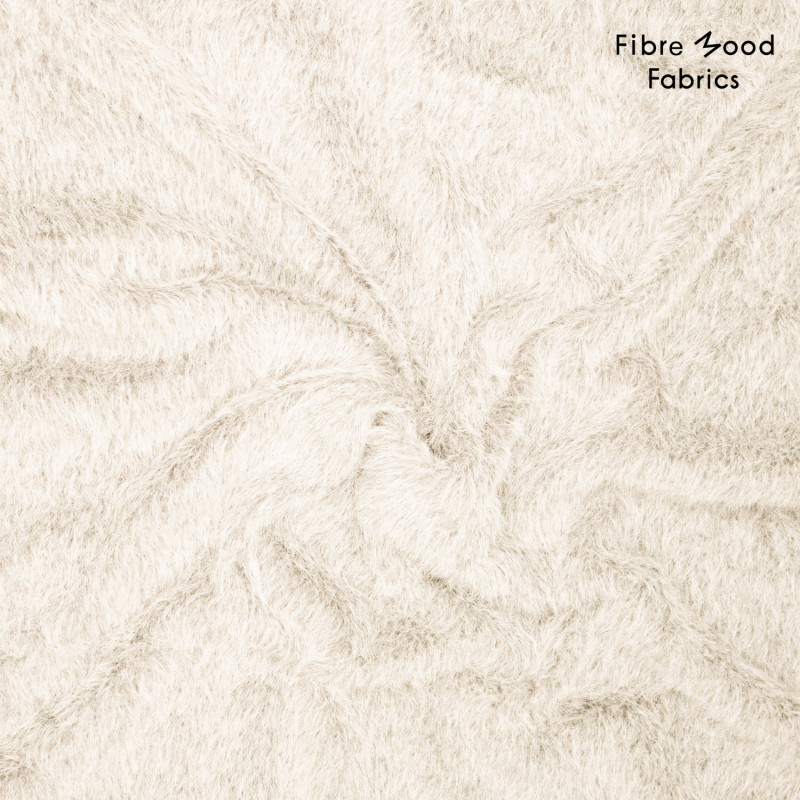 Fibre Mood - Tissu Effet Mohair "Magnus" Blanc Cassé  4.webp